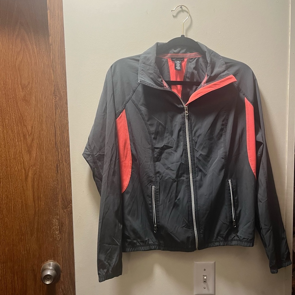 Live love dream athletic zip up jacket size large activewear athleisure